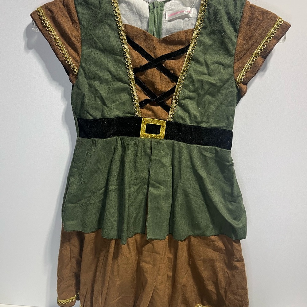 Archer Costume Huntress for Girls with Cape girls size 8 - Picture 12 of 13